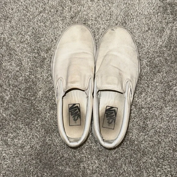 Vans Classic White Slip-On Shoes - Picture 2 of 2